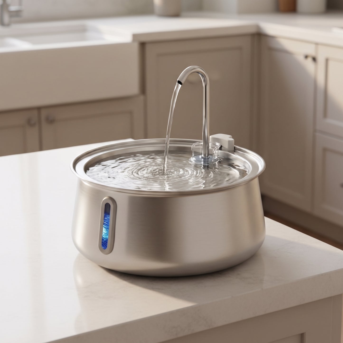 The First Ever Colored 100% Stainless Steel Fountain